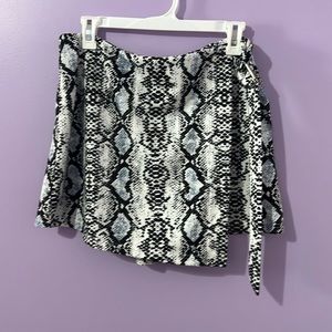 Snakeskin Skort